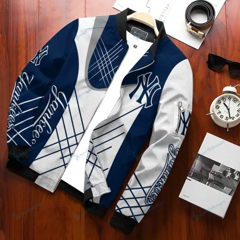New York Yankees Bomber Jacket Back View