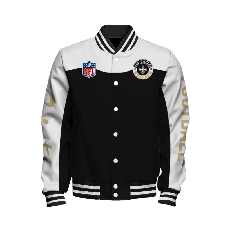 New Orleans Saints Jacket Back View