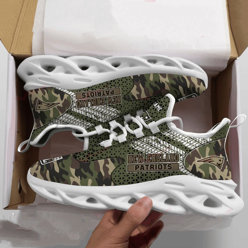 New England Patriots Personalized Yezy Running Sneakers