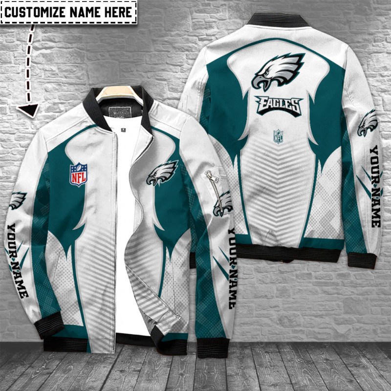 Philadelphia Eagles Personalized Bomber Jacket