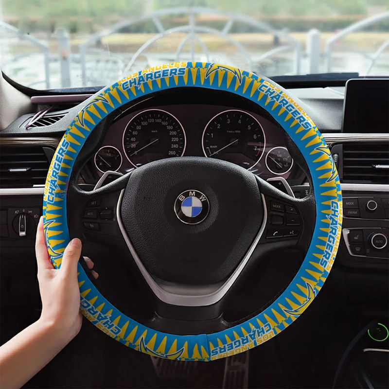 Los Angeles Chargers Custom 3D Steering Wheel Cover
