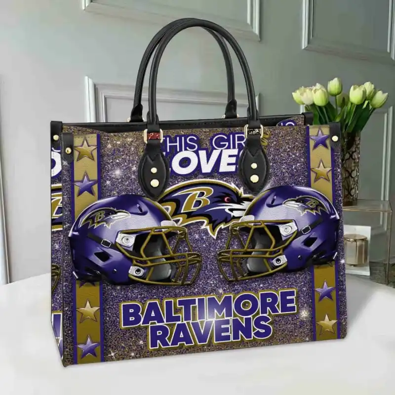 Baltimore Ravens Hand Bag Interior