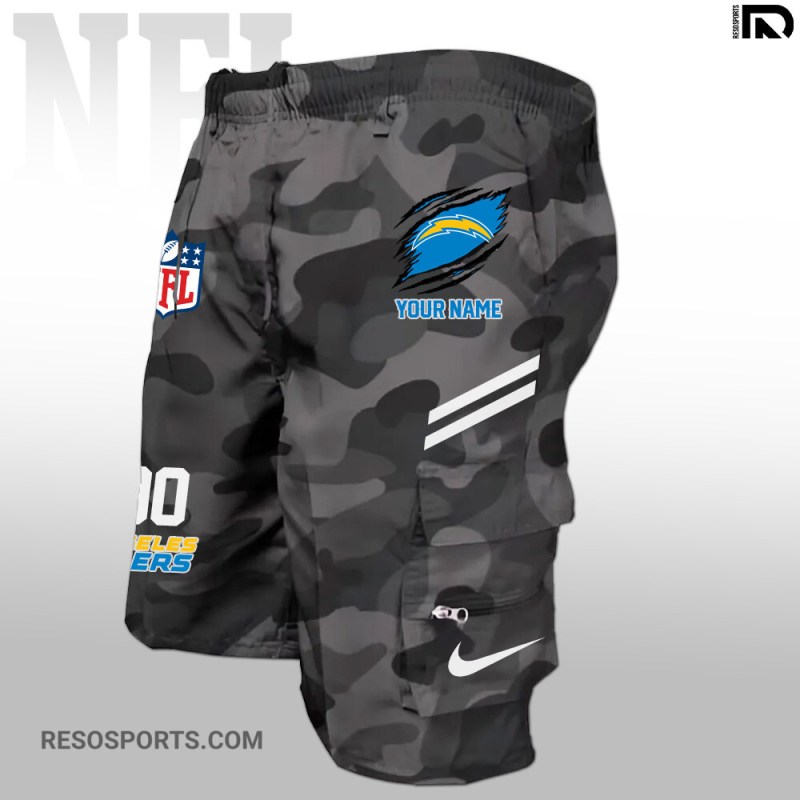 Los Angeles Chargers Multi-Pockets Man Shorts