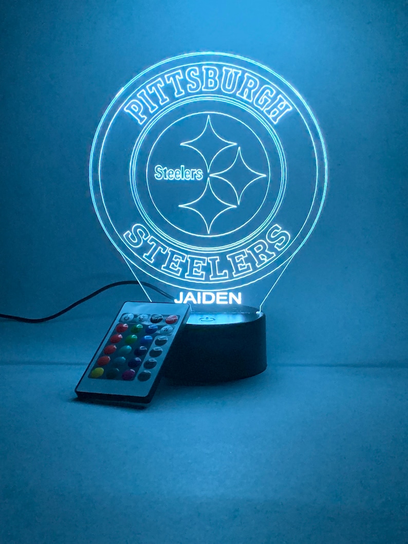 Pittsburgh Steelers Personalized 3D Lamp For Sport Fans AZ3DLA027