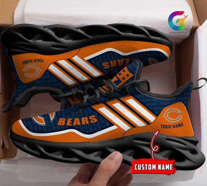 Chicago Bears Personalized Yezy Running Sneakers