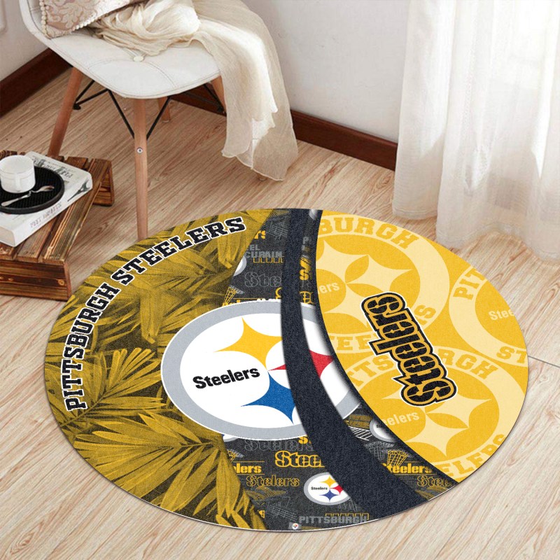 Pittsburgh Steelers Round Rug