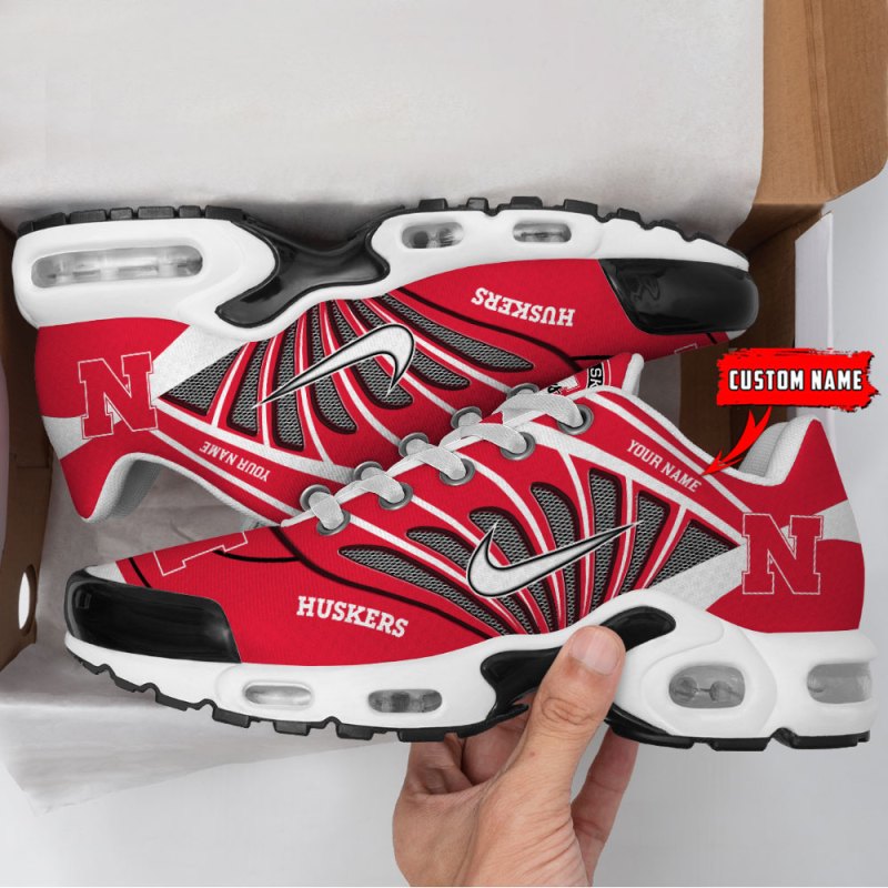 Nebraska Cornhuskers Personalized T-N Youth Sneakers