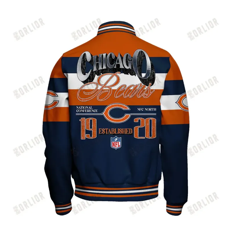 Chicago Bears Varsity Jacket - back view
