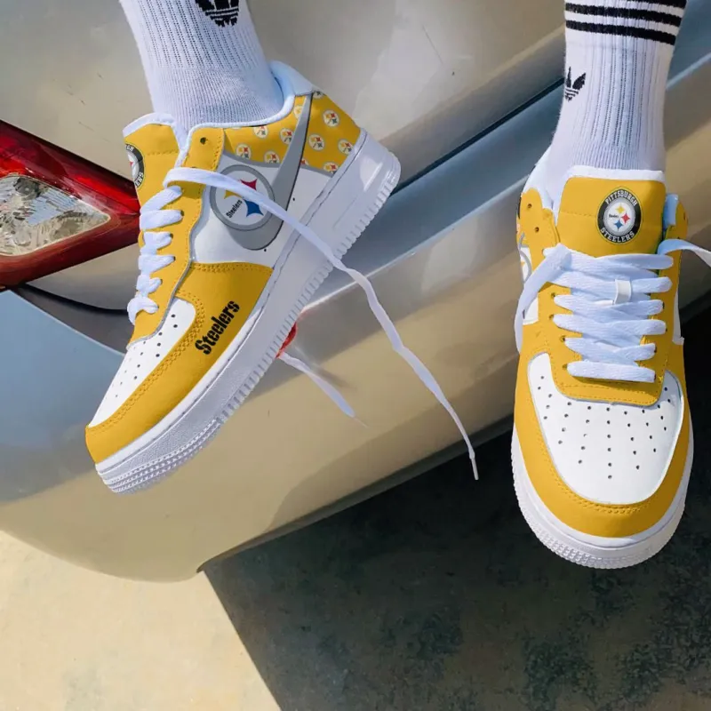 Pittsburgh Steelers AF1 Shoes Side View