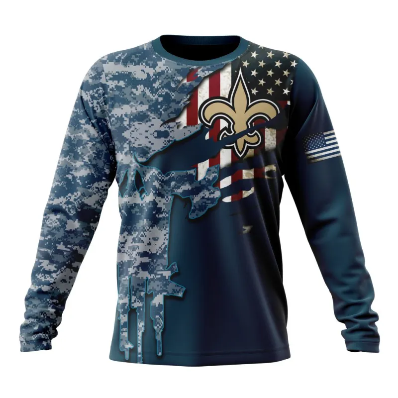 New Orleans Saints Long Sleeve T-shirt Front