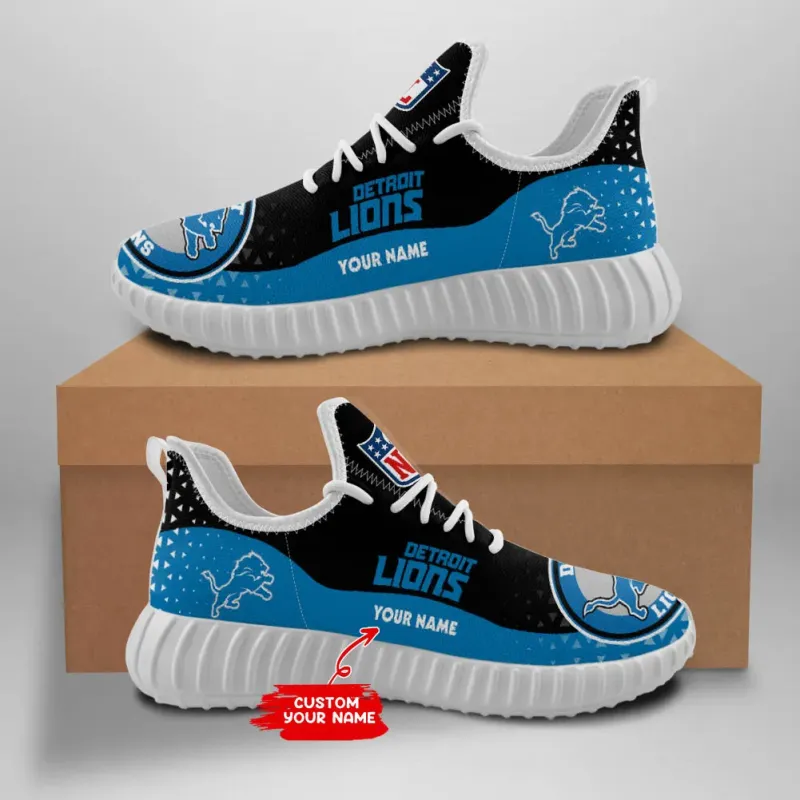 Detroit Lions Personalized Sneakers