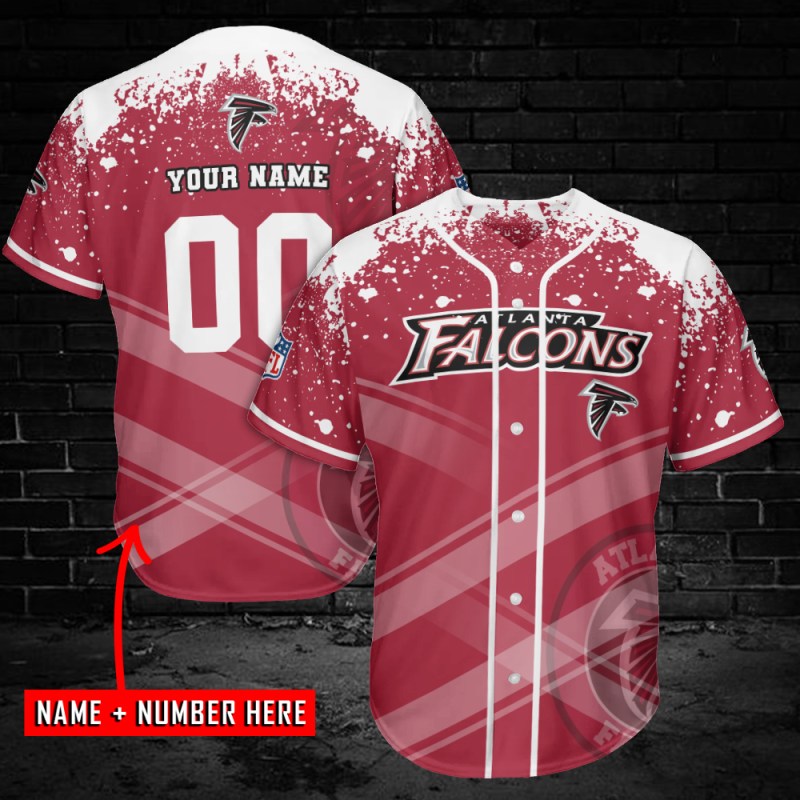 Atlanta Falcons Personalized Baseball Jersey