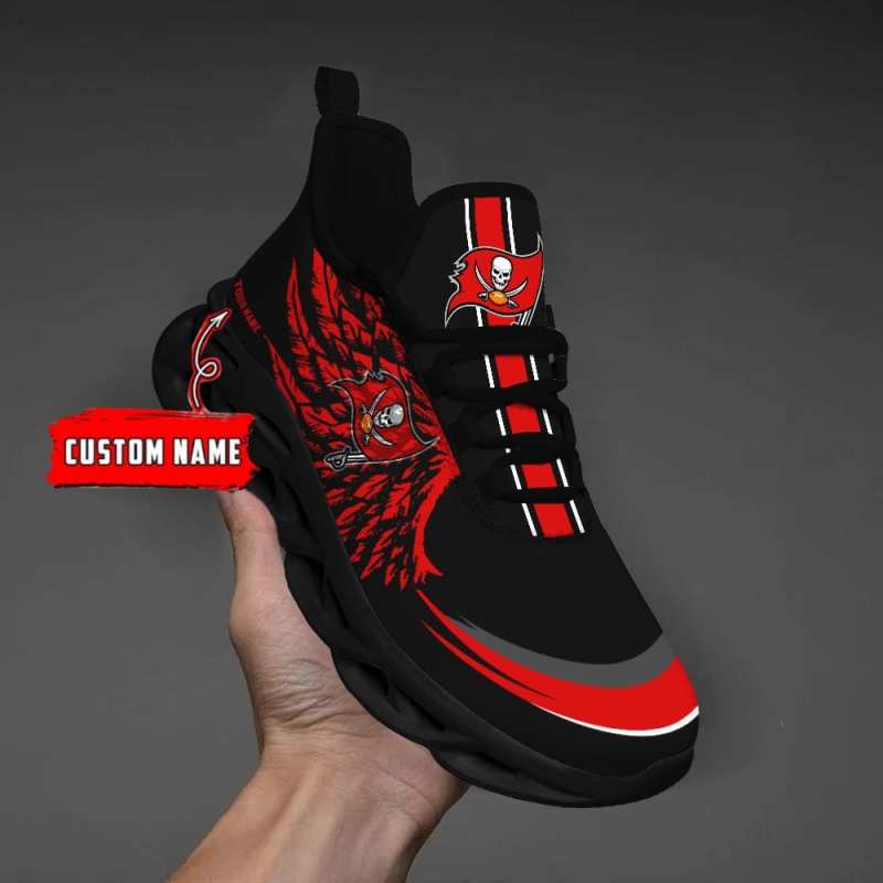 Tampa Bay Buccaneers Personalized Sneakers Detail