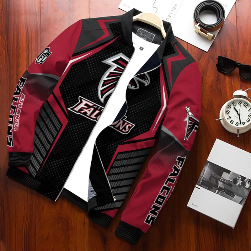 Atlanta Falcons Bomber Jacket - Side View
