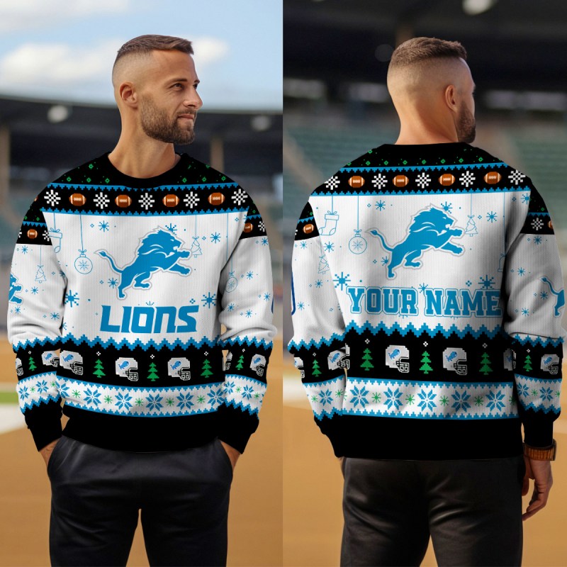 Detroit Lions Christmas Sweater 5