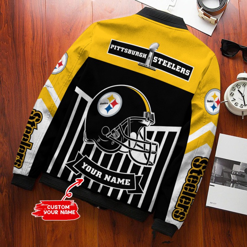 Pittsburgh Steelers Personalized Bomber Jacket Style