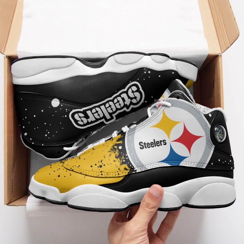 Pittsburgh Steelers AJD13 Sneakers Side View
