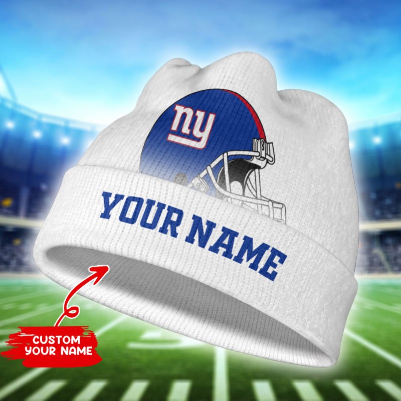 New York Giants Personalized Wool Beanie