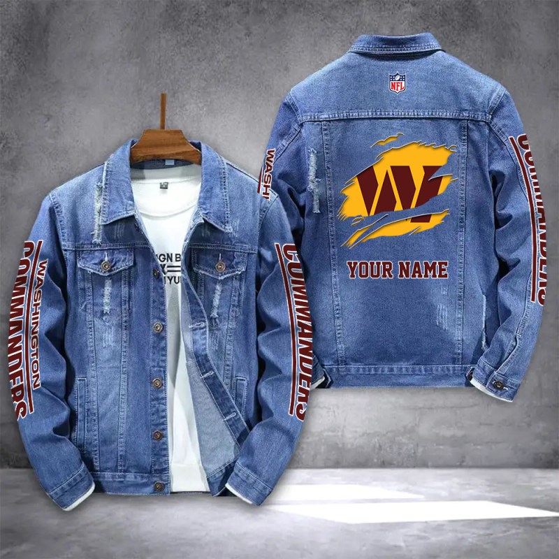 Washington Commanders Denim Jacket
