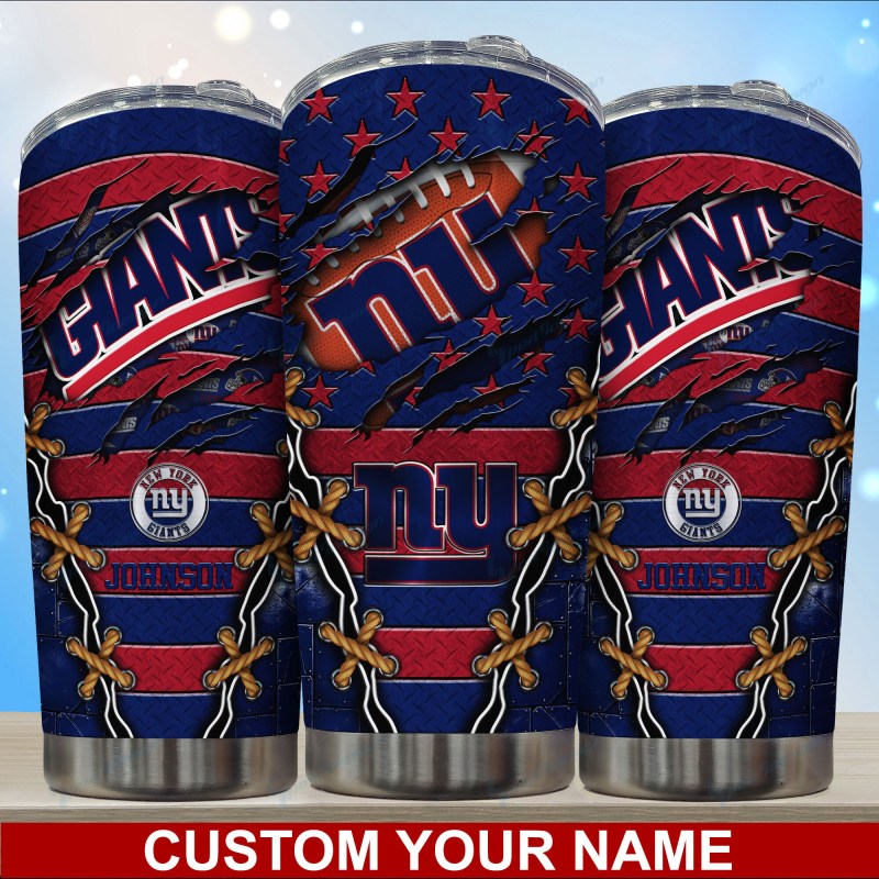 Alternate View of New York Giants Personalized Tumbler