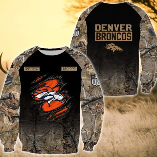 Denver Broncos Personalized Ugly Christmas Sweater