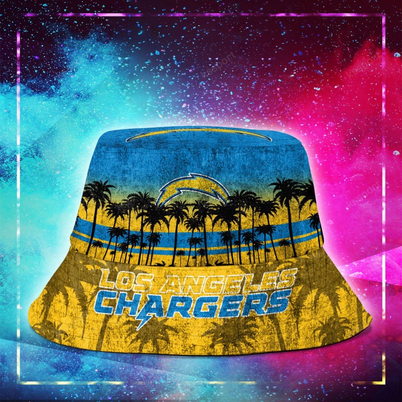 Los Angeles Chargers Personalized Bucket Hat Reverse