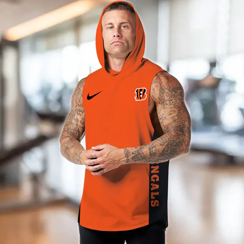 Cincinnati Bengals Hooded Tank Top White