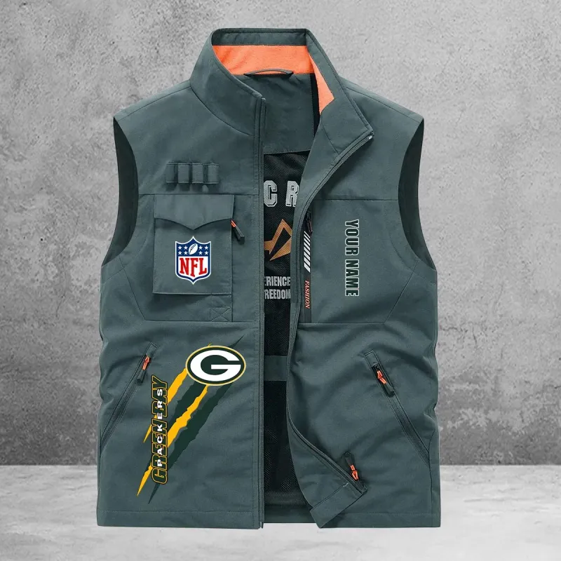 Green Bay Packers Multi-Pockets Vest