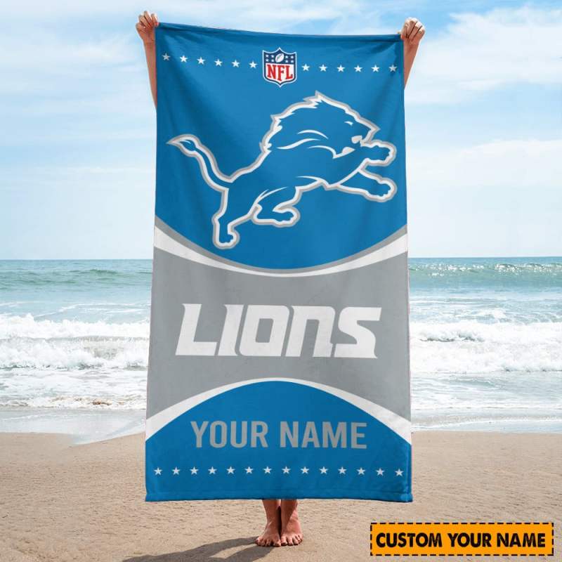 Detroit Lions Beach Towel 2