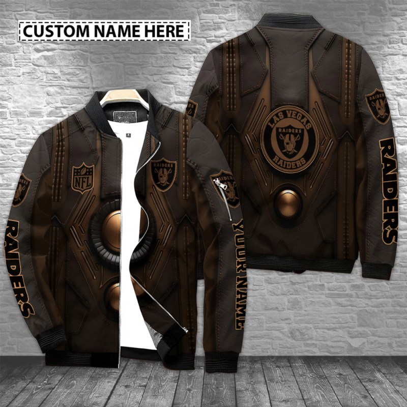 Las Vegas Raiders Personalized Bomber Jacket