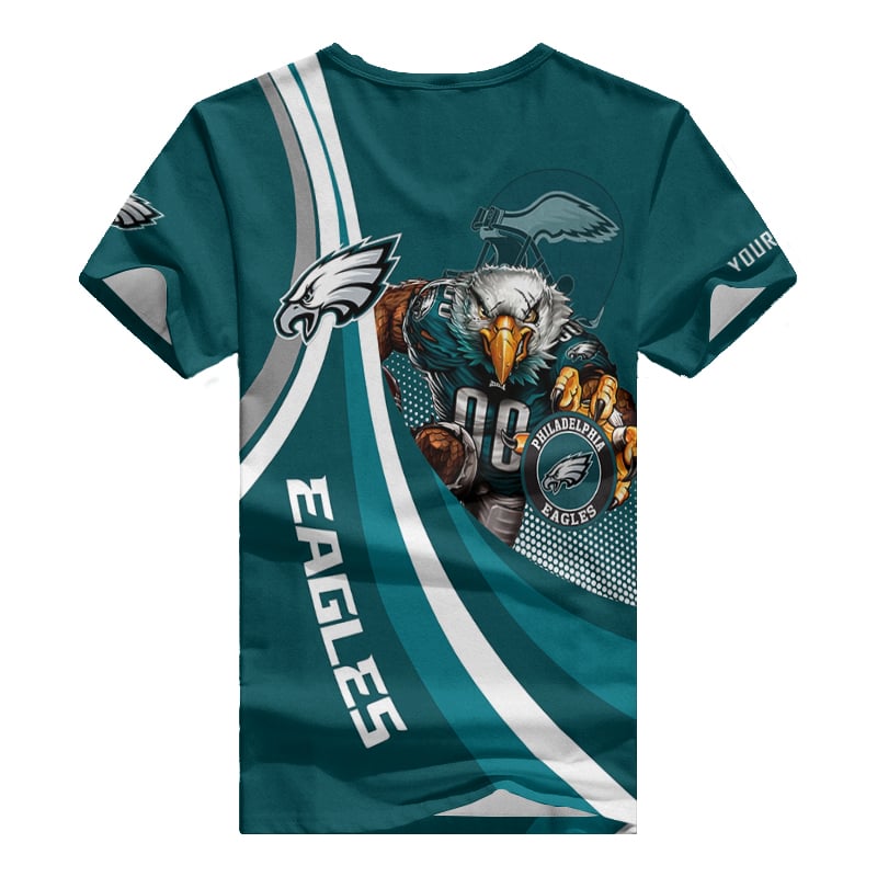 Philadelphia Eagles V-neck T-shirt Fashion