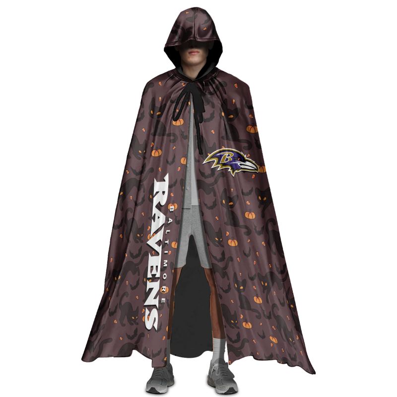Baltimore Ravens Halloween Cloak - Front View