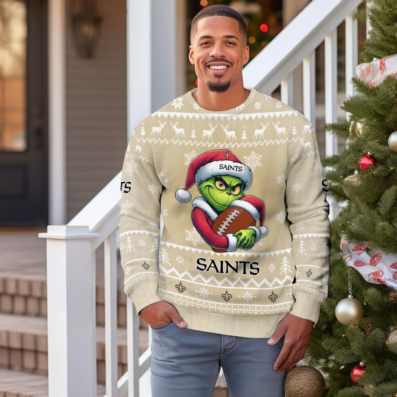 New Orleans Saints Ugly Christmas Sweater 1