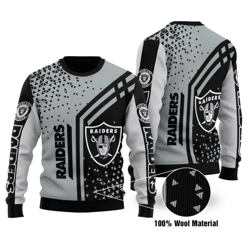 Las Vegas Raiders Ugly Christmas Sweater