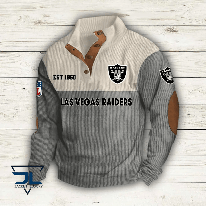 Las Vegas Raiders Colorful Stand Collar Sweatshirt Image 2