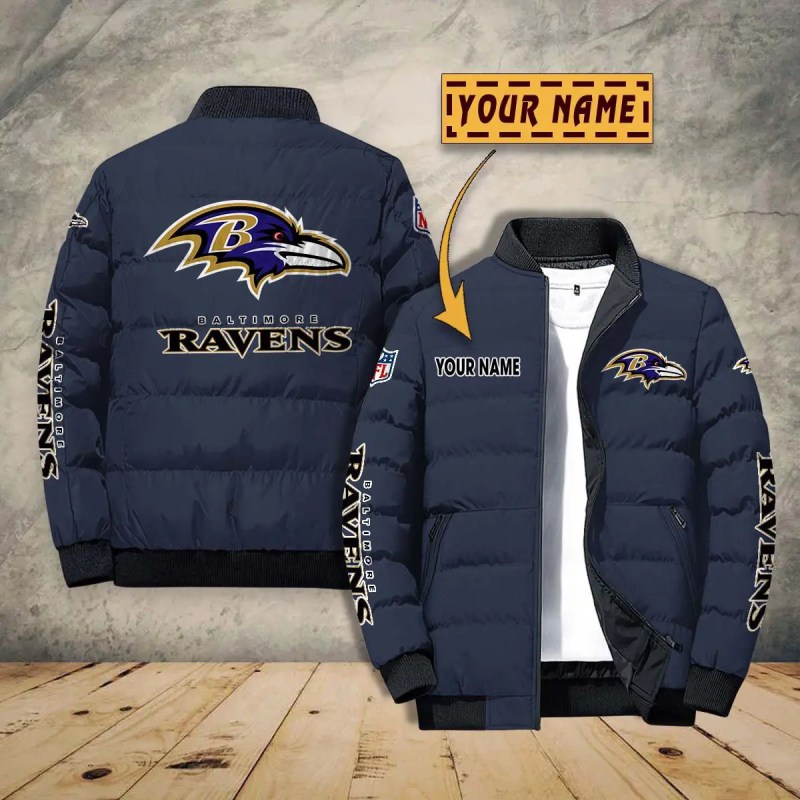 Side View of Baltimore Ravens Jacket
