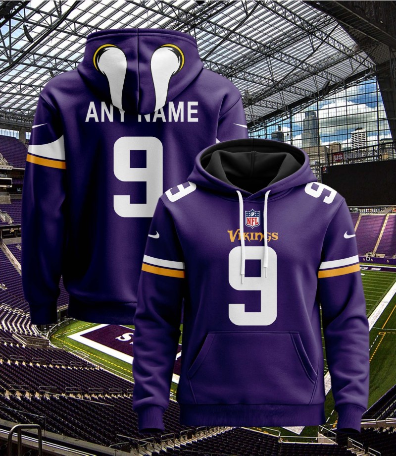 Minnesota Vikings New Personalized Football Hoodie