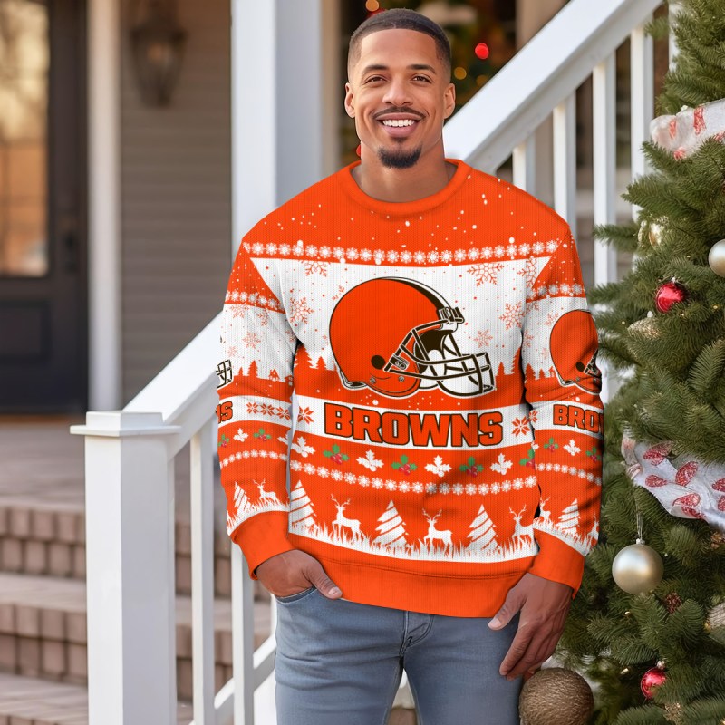 Cleveland Browns Ugly Christmas Sweater - Image 4