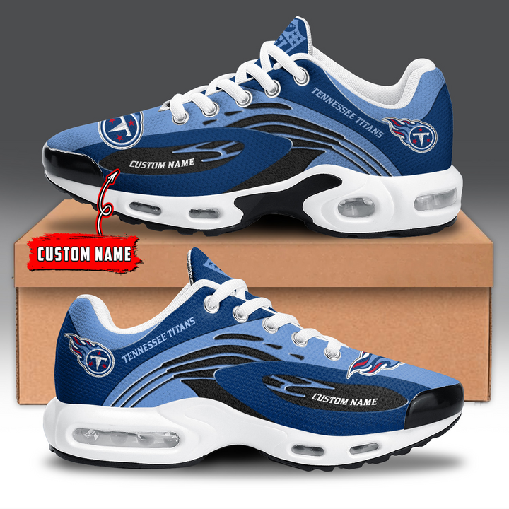 Tennessee Titans Personalized Plus T-N Youth Sneakers