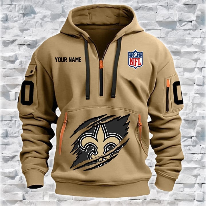 New Orleans Saints Hoodie Detail View