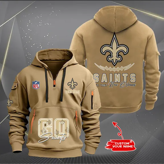 New Orleans Saints Hoodie Close Up