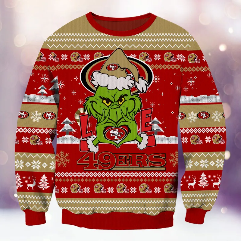 Custom San Francisco 49ers Ugly Christmas Sweater