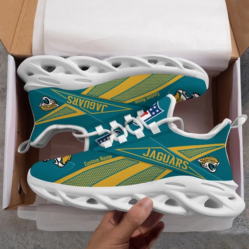 Jacksonville Jaguars Personalized Yezy Running Sneakers