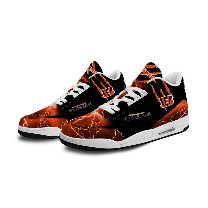 Cincinnati Bengals JD03 Leather Shoes