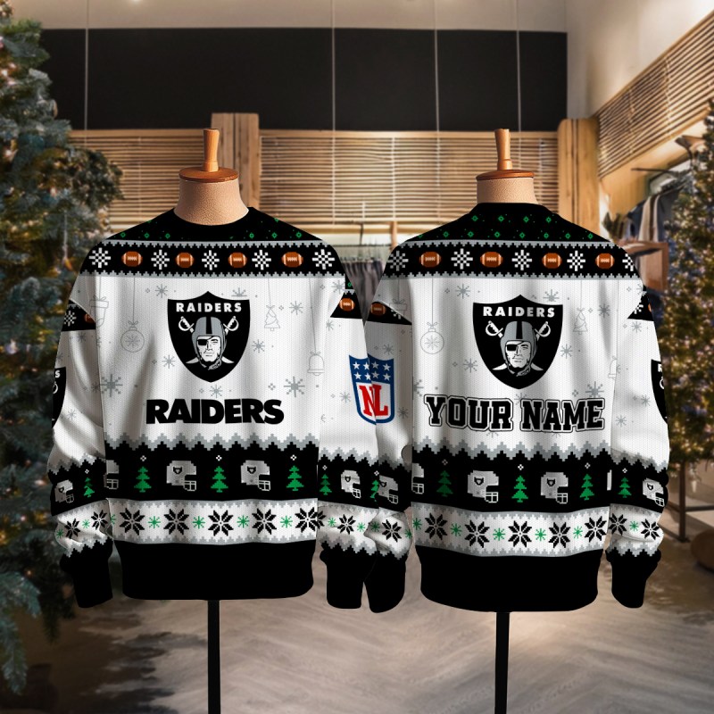 Las Vegas Raiders Full Sweater Design