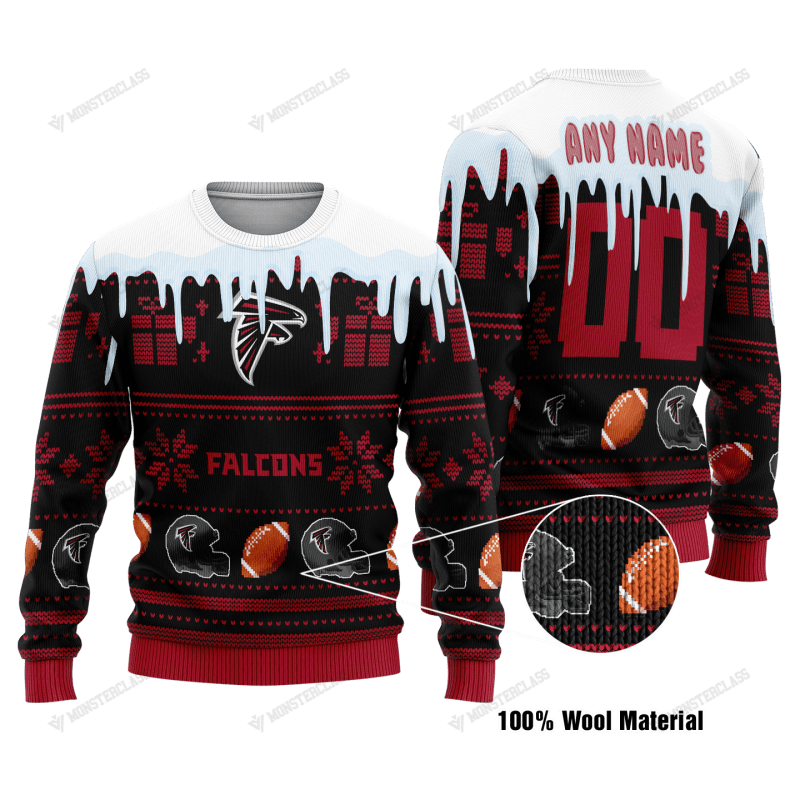 Atlanta Falcons Woolen Sweater Front