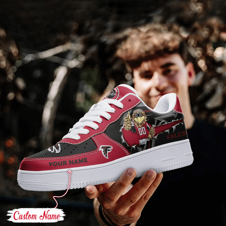 NFL Atlanta Falcons Custom Name Air Force 1 Sneaker