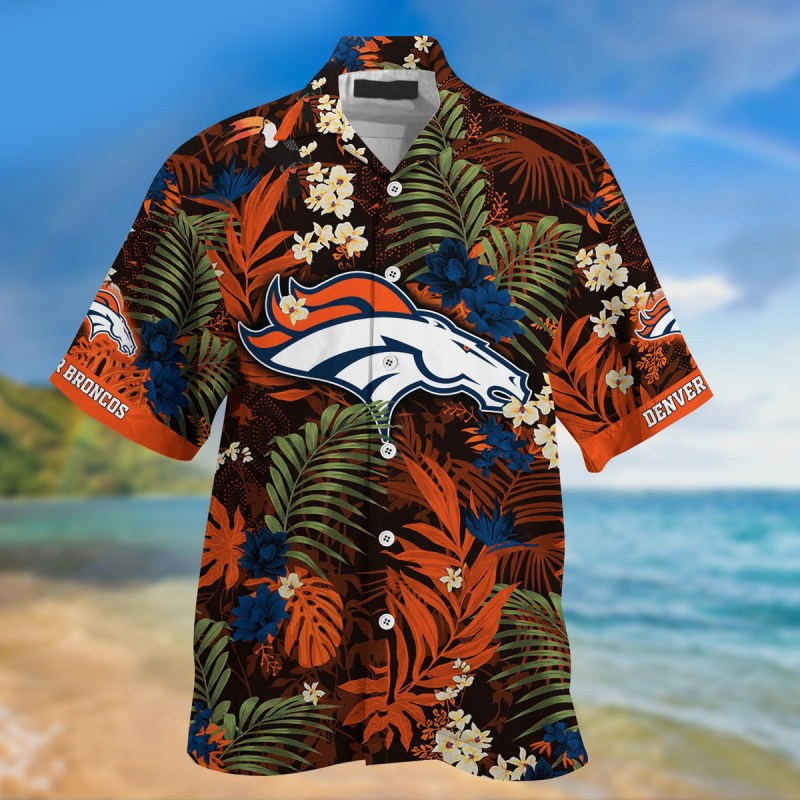 Denver Broncos Summer Hawaiian Shirt