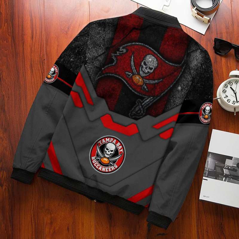 Tampa Bay Buccaneers Bomber Jacket Side View
