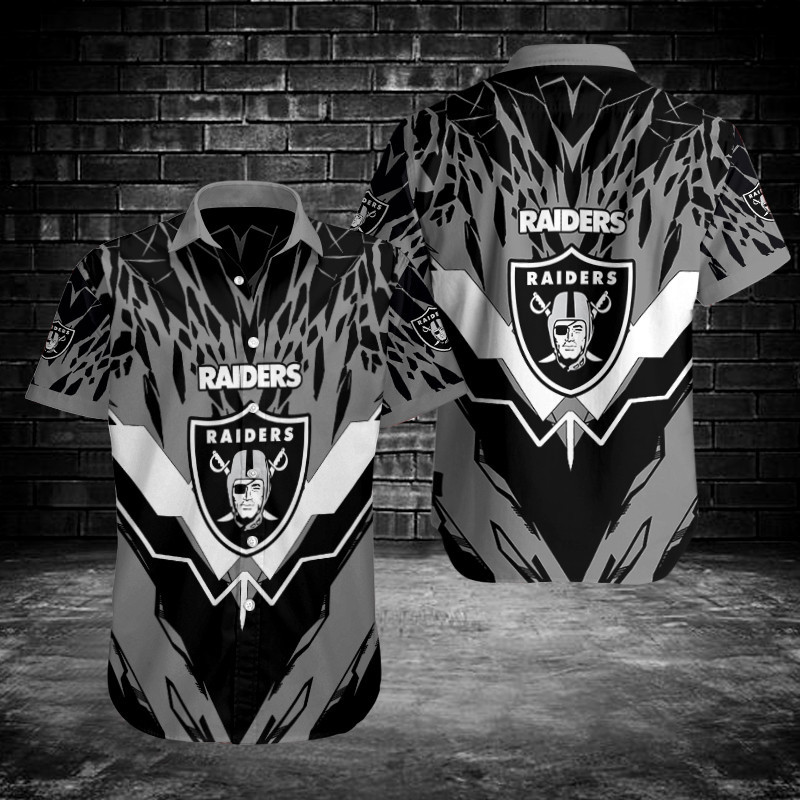 Sizing Chart for Las Vegas Raiders Button Shirt